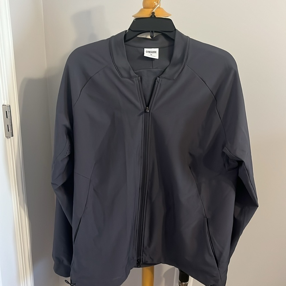 Gymshark Onyx Gray Studio Jacket Sz M NWOT